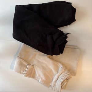Pair (2) Gap Kids Sweat Pants (cargo XXL & joggers xl) black and off white